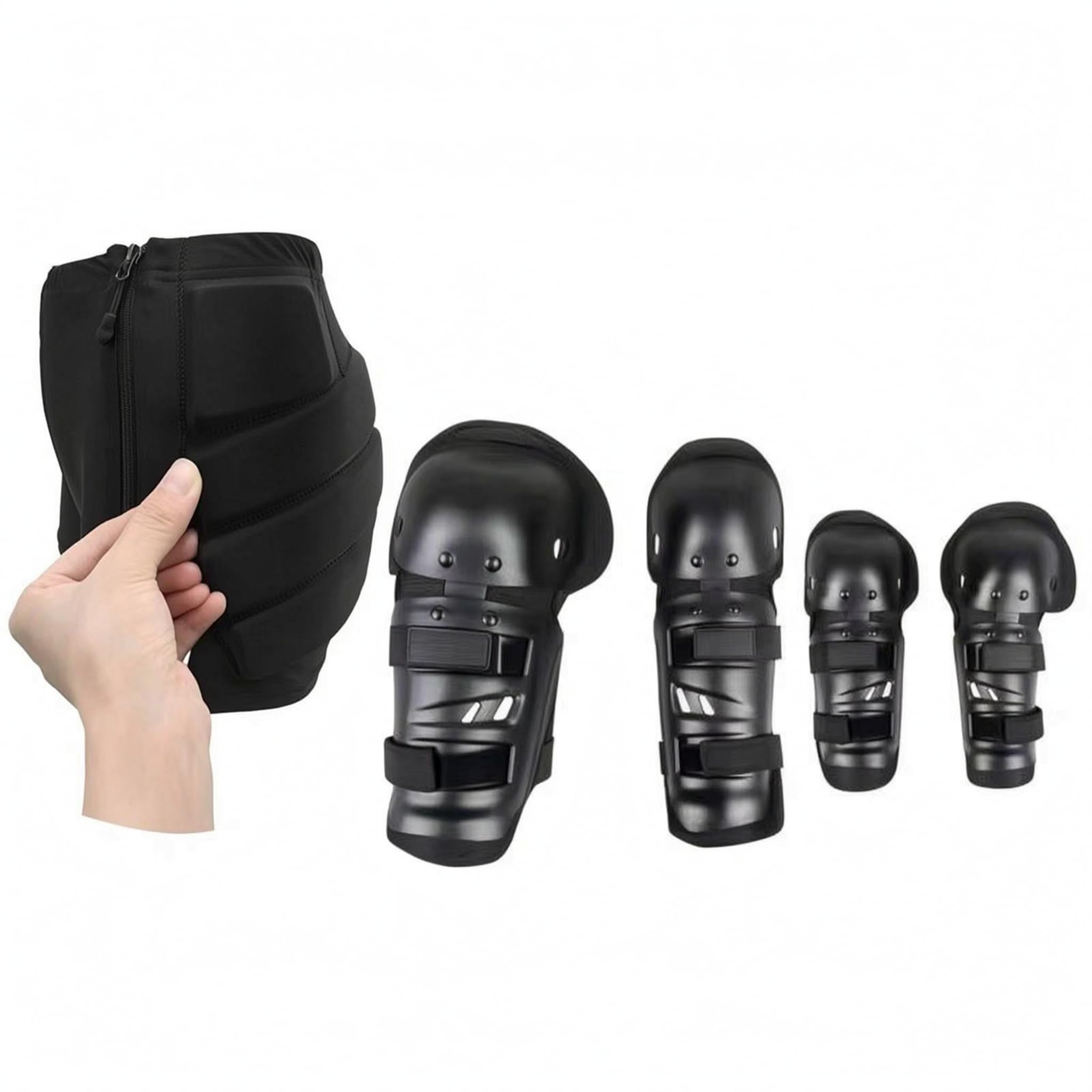 predolo Gepolsterte Kinder Hose mit Integrierten Hüftschutz Pads für Und mit Weichem Eva Schaum für Stoßdämpfung