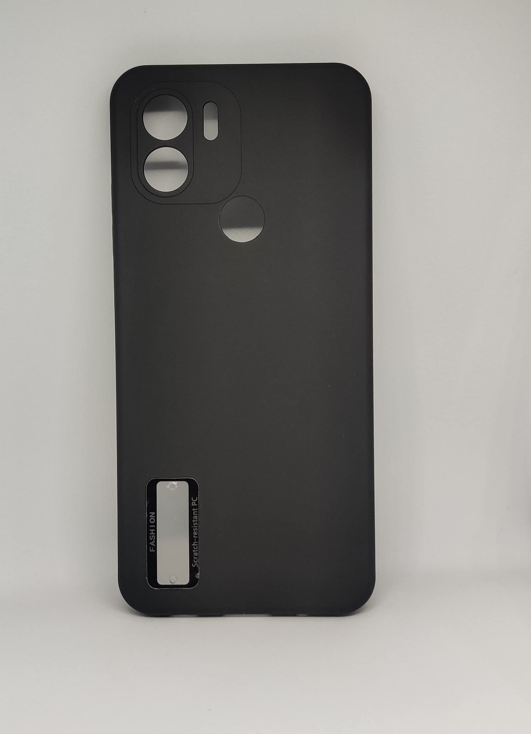 Redmi A1 Plus Case, Thin TPU Cover with Camera Protection Anti-Scratch Slim Fit Flexible Phone Case for Redmi A1+ (Black)