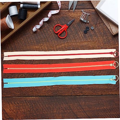 SEWACC 60 Peças Zíper De Resina Zíperes De Roupas Zíperes DIY Zíper Invisível Acabamento De Metal Ve