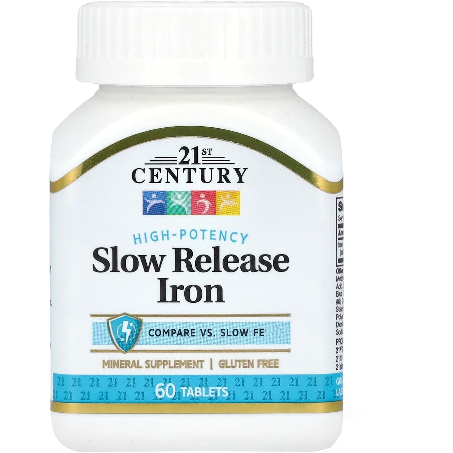 21st Century High Potency Slow Release Iron 60 Tablets