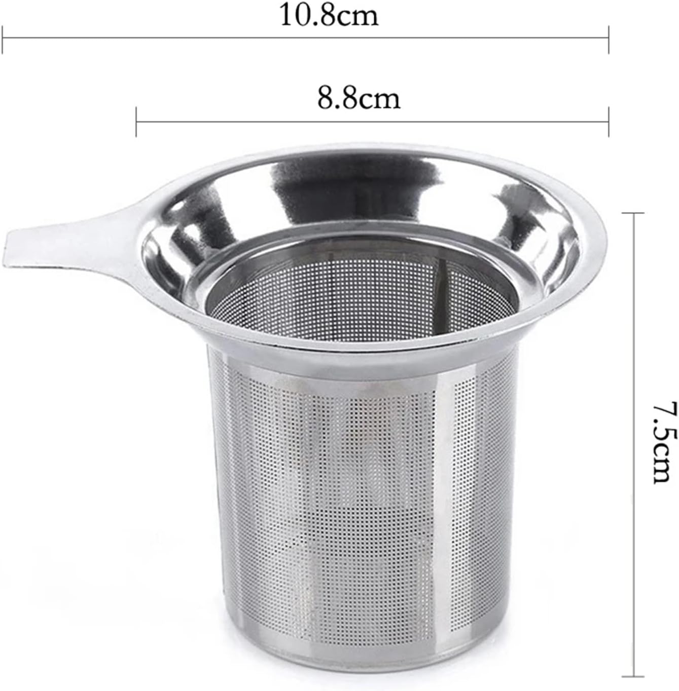Tea Strainer 4pcs Tea Infuser Stainless Steel Mesh Strainer Filter Mug Teapot Loose Leaf Black Herbal Diffuser Steeper Accessories for Loose Leaf Tea