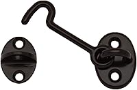 Vista 14 de QCAA Gancho de cabina de latón forjado, 2-1/2 pulgadas, latón vibrado, paquete de 4