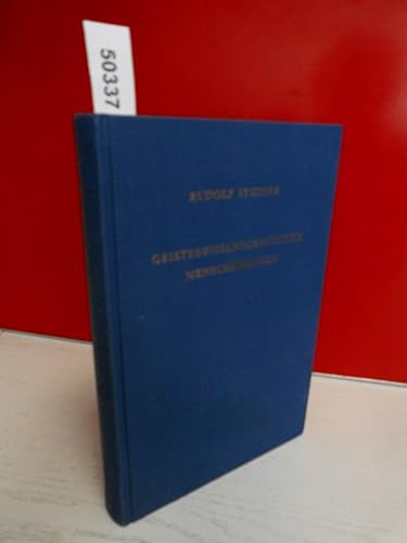 Geisteswissenschaftliche Menschenkunde: Neunzehn Vorträge, Berlin 1908/1909 (Rudolf Steiner Gesamtausgabe: Schriften und Vorträge)