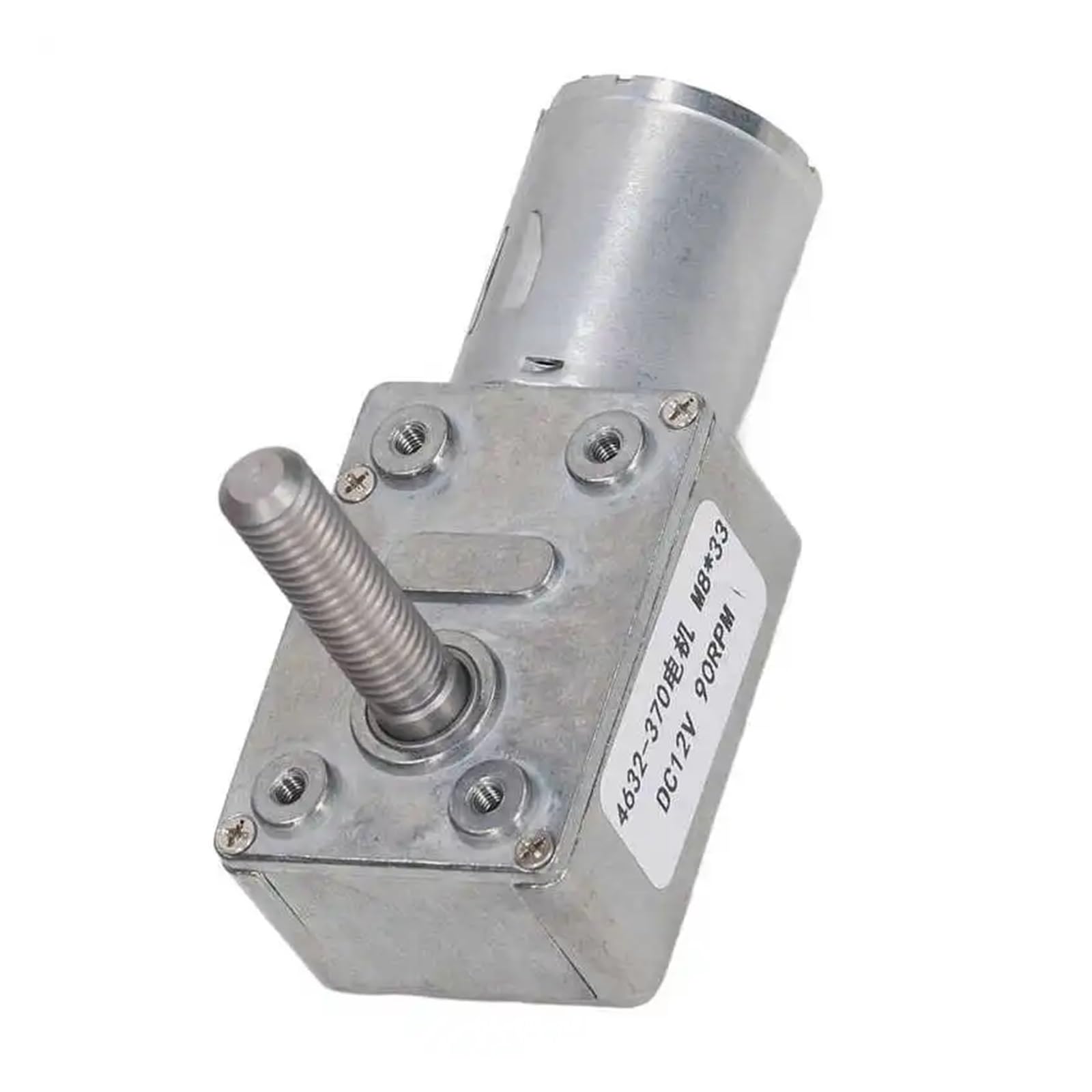 getriebemotor DC-Untersetzungsmotor 4632-370 90 U/min M8 x 33 mm geräuscharmer, hochpräziser Schneckengetriebemotor DC12V