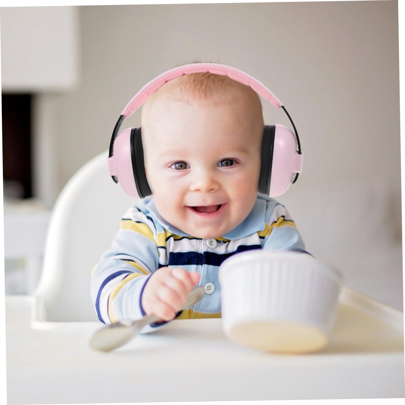 Hearing Protection Earmuffs for Infants, Noise Blocking Hearing Protector with Adjustable Headband for Sleep and Safety
