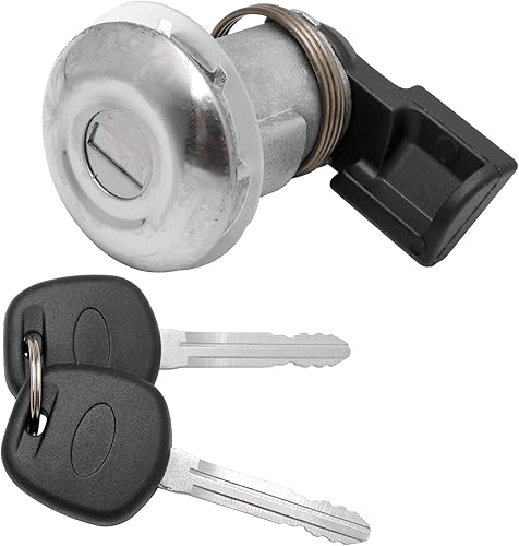 Cilindro de cerradura de puerta de combustible con juego de 2 llaves, compatible con vehículos Toyota, Tacoma 1995-2004, tapa de llenado de