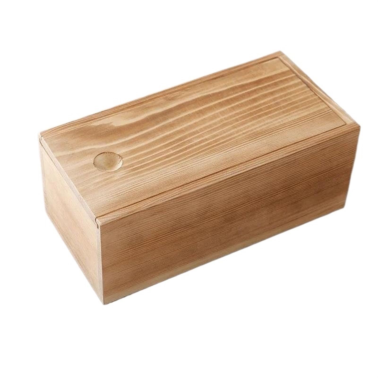 Caja de joyería Organizador Tirador Rectangular Madera Maciza Escritorio Almacenamiento Retro Pequeño té Embalaje de Regalo Caja organizadora de,