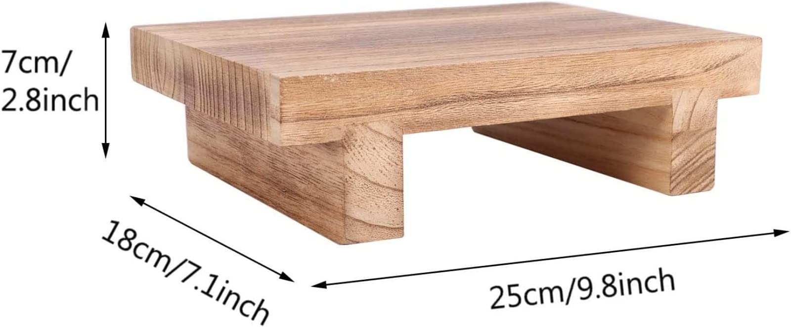 Robusto sgabello in legno per bagno,scalino multiuso per vasino per bambini, pratico gradino antiscivolo per WC per bambini, altezza 7 cm