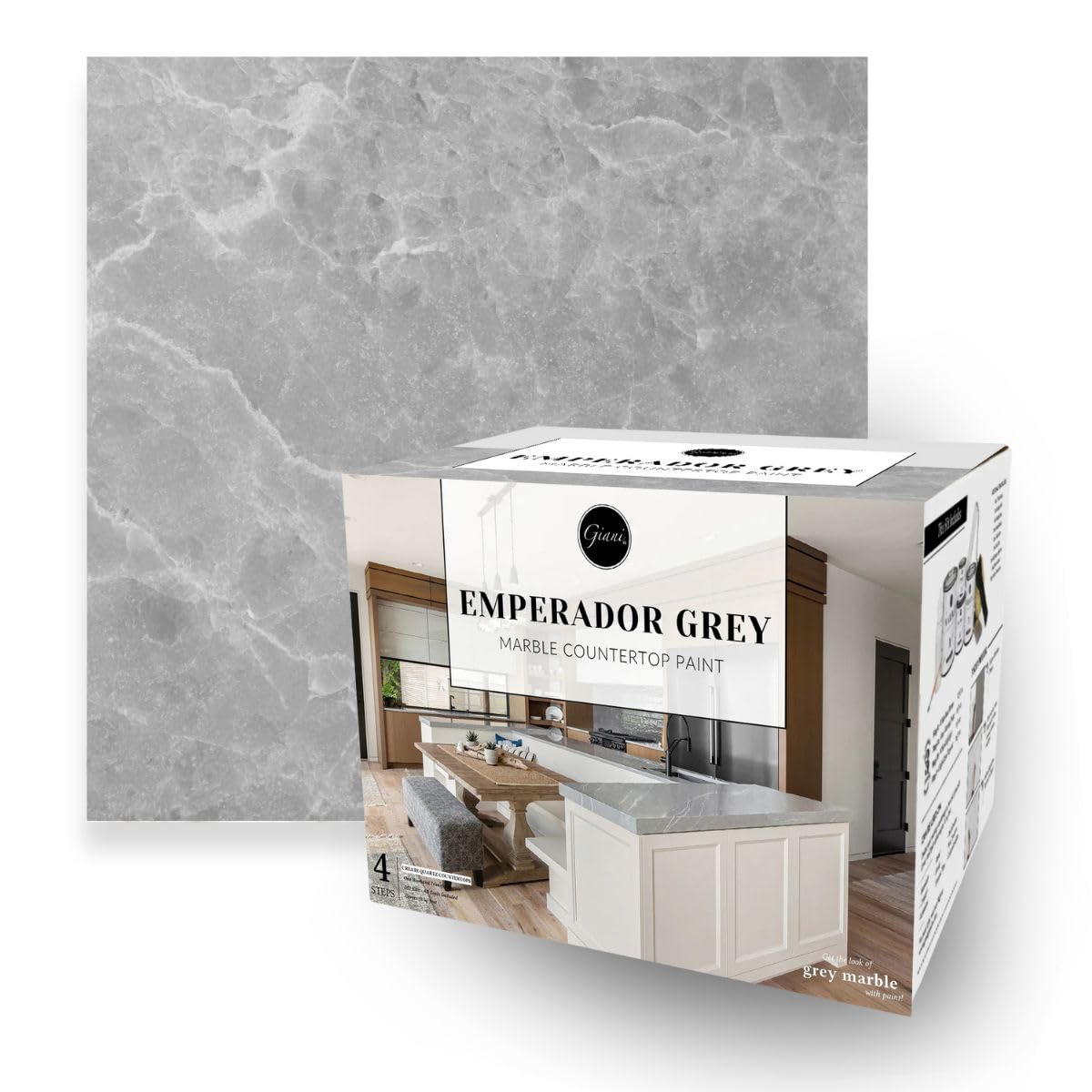 Giani Marble Easy Epoxy Countertop Paint Kit (Emperador Grey)