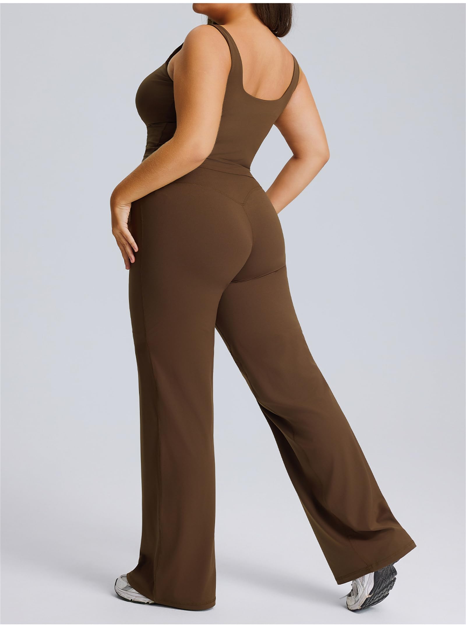 Conjunto de 2 piezas de yoga para mujer, ropa casual deportiva sin mangas, brasier, camisola, gimnasio, pantalones de yoga, leggings, pantalones deportivos sueltos y elásticos