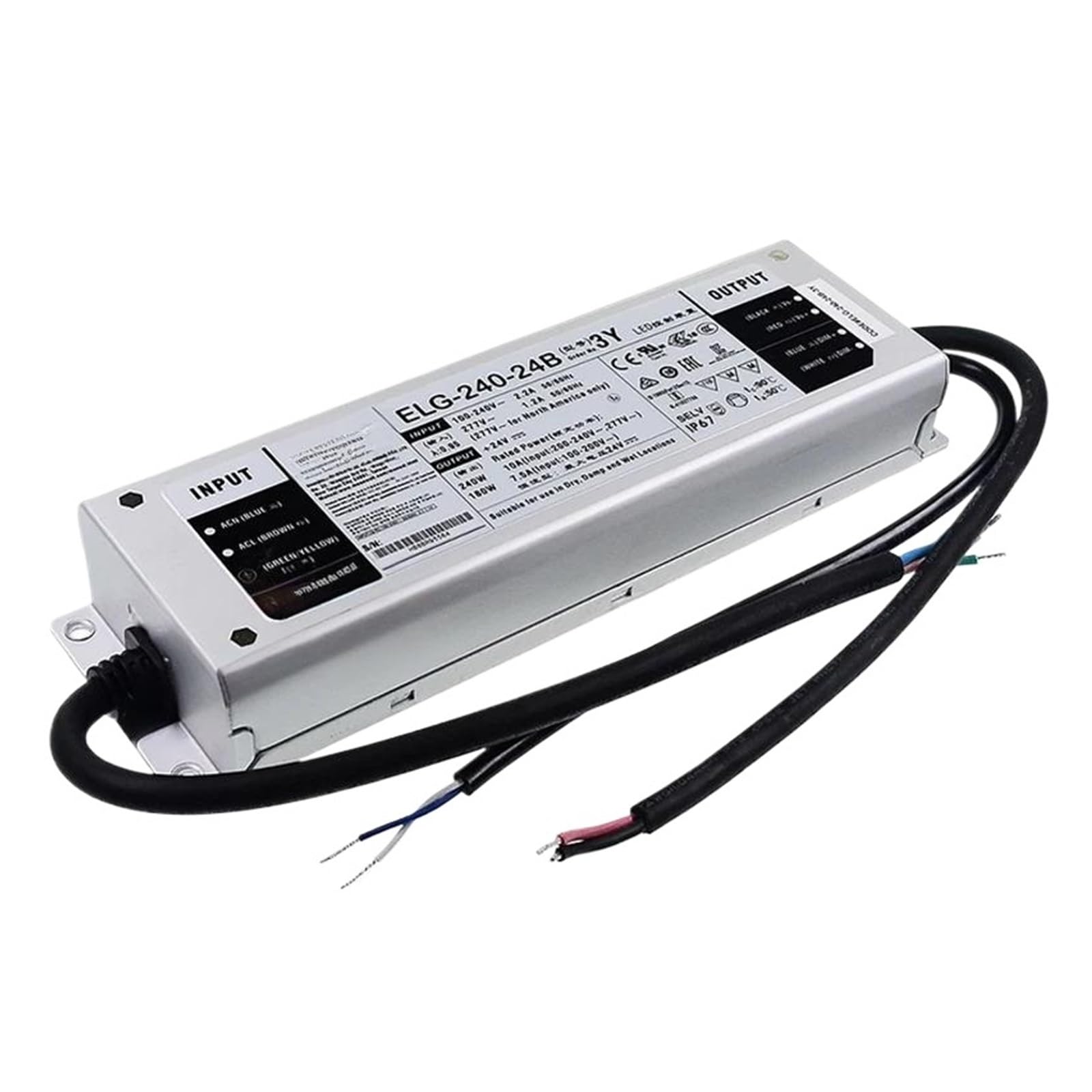 JGNAYRKJQI ELG-240 Waterproof Constant Current Drive 24/36/42/48/54 Switching Power Supply A/B/DA ELG-240-36-3Y