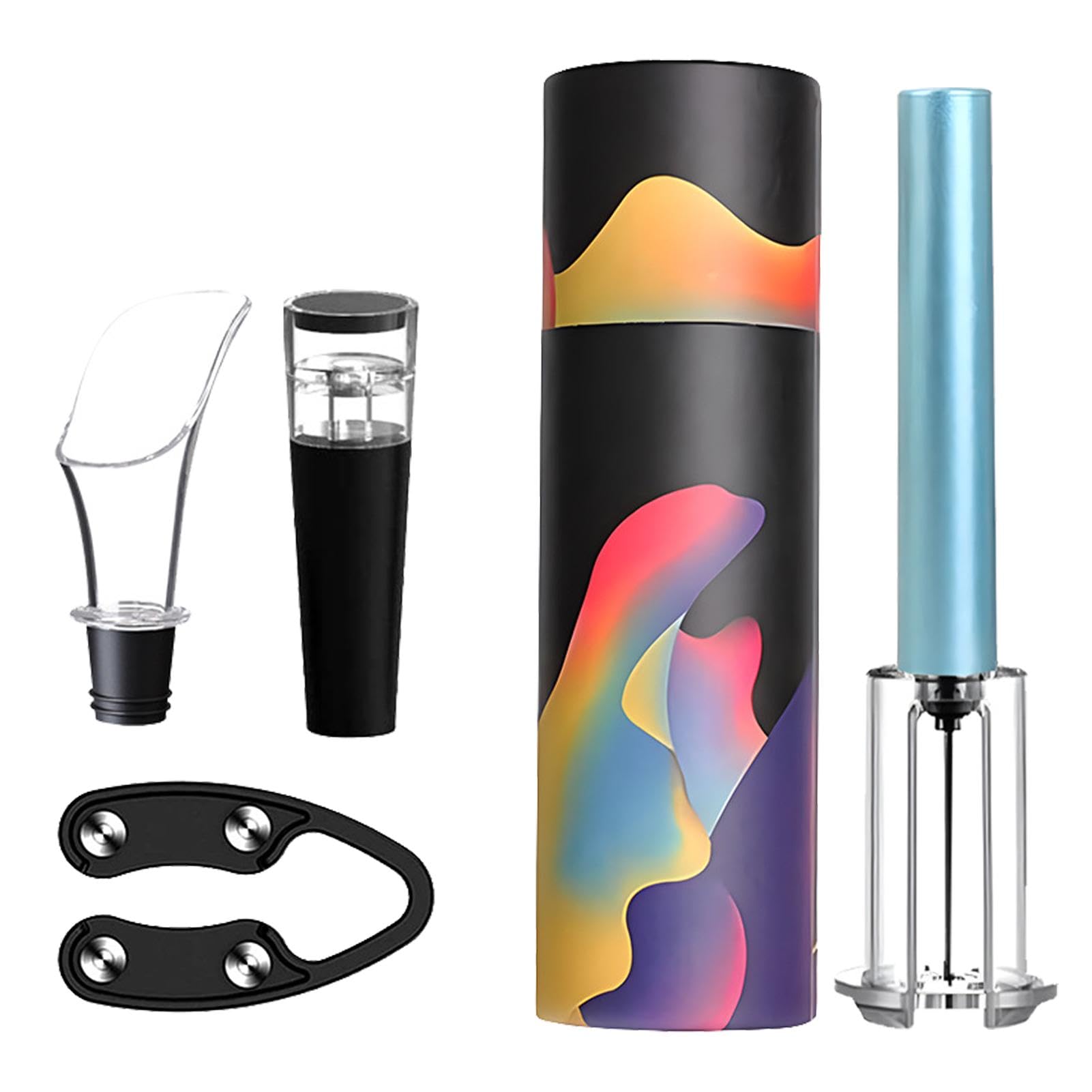 Amazon.co.jp: 4 ピース手動ワインコルク栓抜き、ワイン栓抜きセット