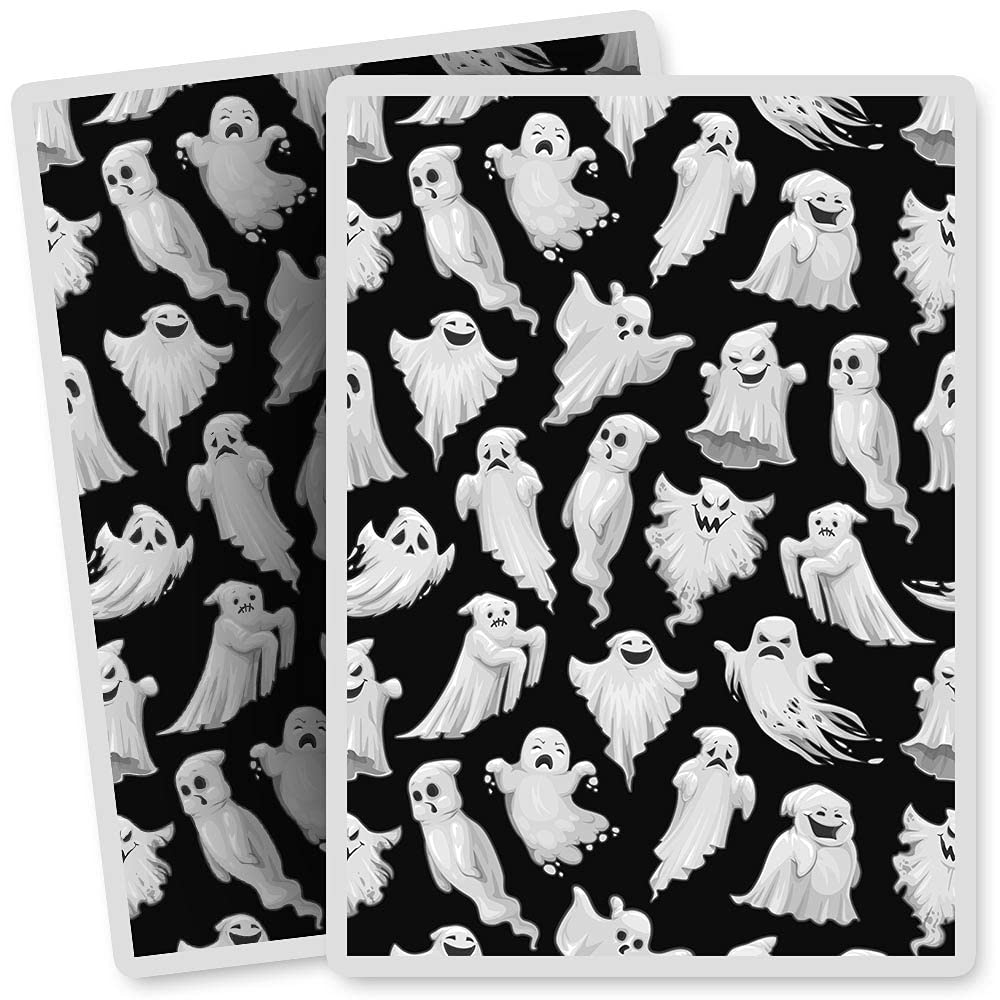 2 x Vinyl Stickers - Rectangle Shape 7x10cm - BW - Spooky Halloween Ghosts Art Print Decal Laptop Tablet Luggage Car Bike Sticker #35654