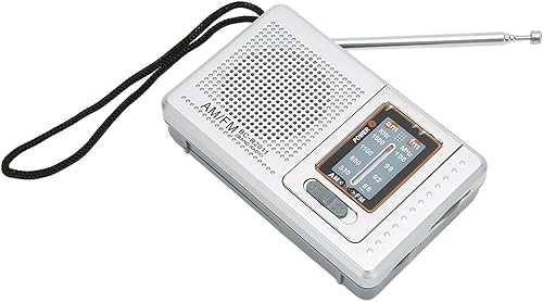 Miniatura 8 de Portable Pocket Radio AMFM Compact Design Silver Grey Battery Operated Radio for Home Traveling