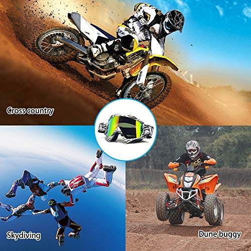 Zdatt Motocross Goggles, Atv Goggles Adult Dirt Bike Mx Goggle Glasses And Anti Fog Motorcycle Goggles #TOP6