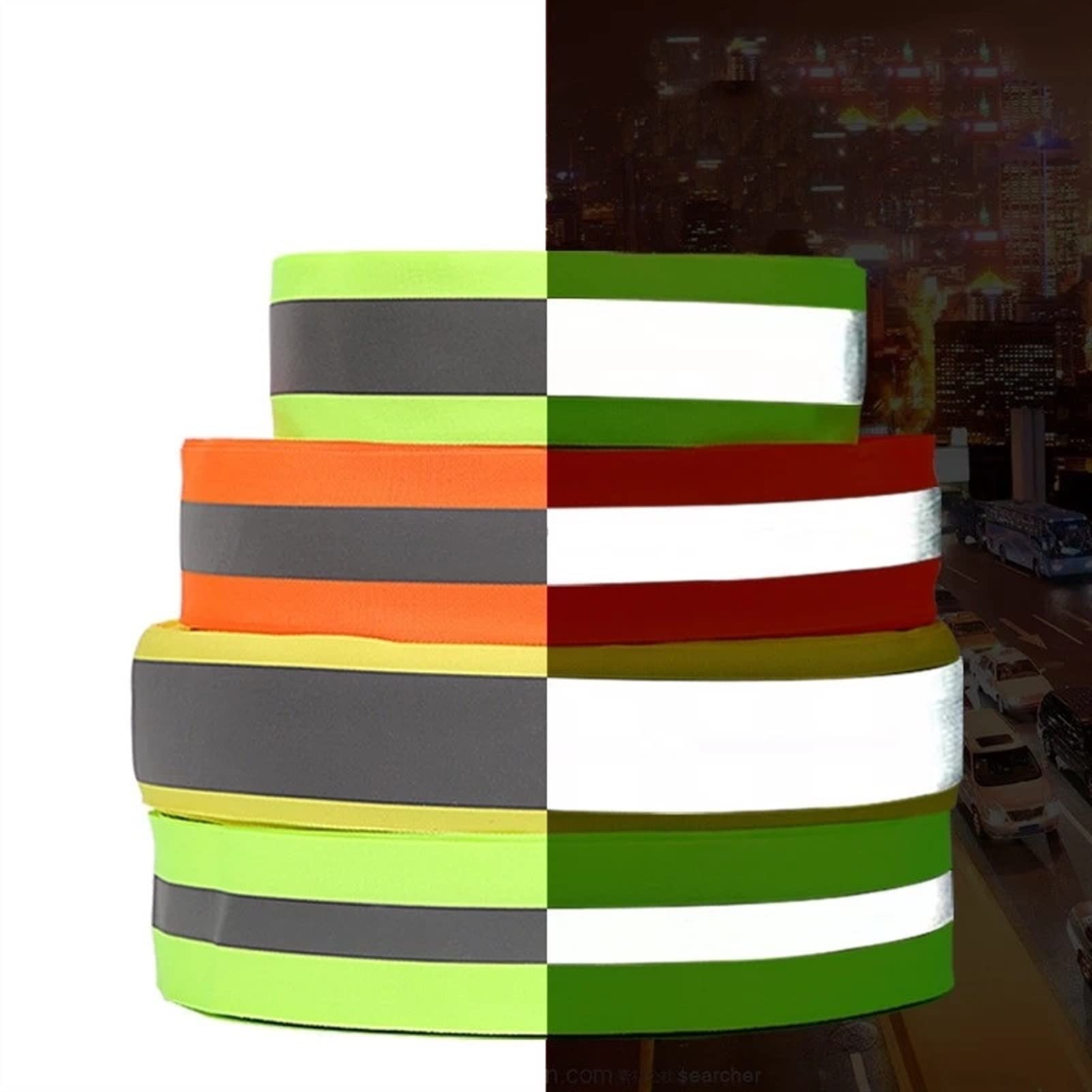 Nastro Gros Grain Nero Riflettente - 20 Mm | Mondial Tissus - Foto 3