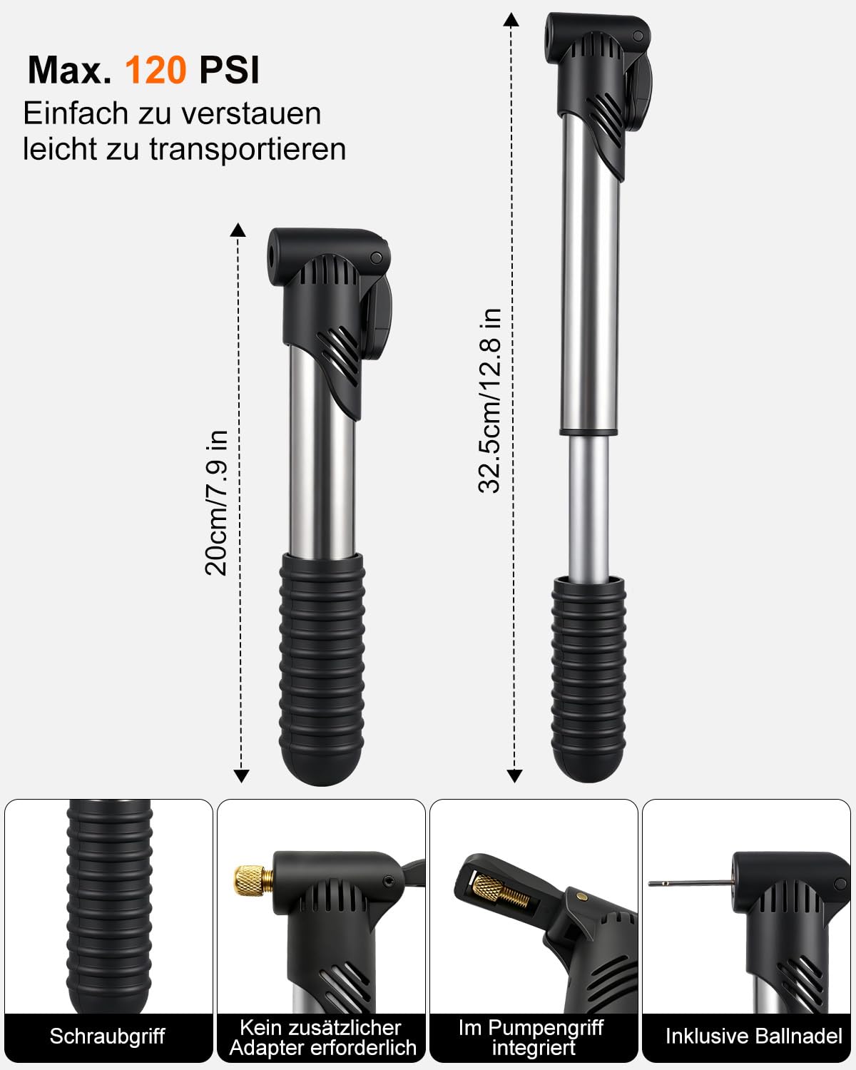 NDakter Fahrrad Reparaturset mit Fahrradtasche Rahmen: Fahrradwerkzeug Set für Unterwegs mit 16-in-1 Fahrrad Multitools, Fahrradpumpe, Reifenheber, Leimfreie Reifen, Werkzeug Set für Rennrad, MTB