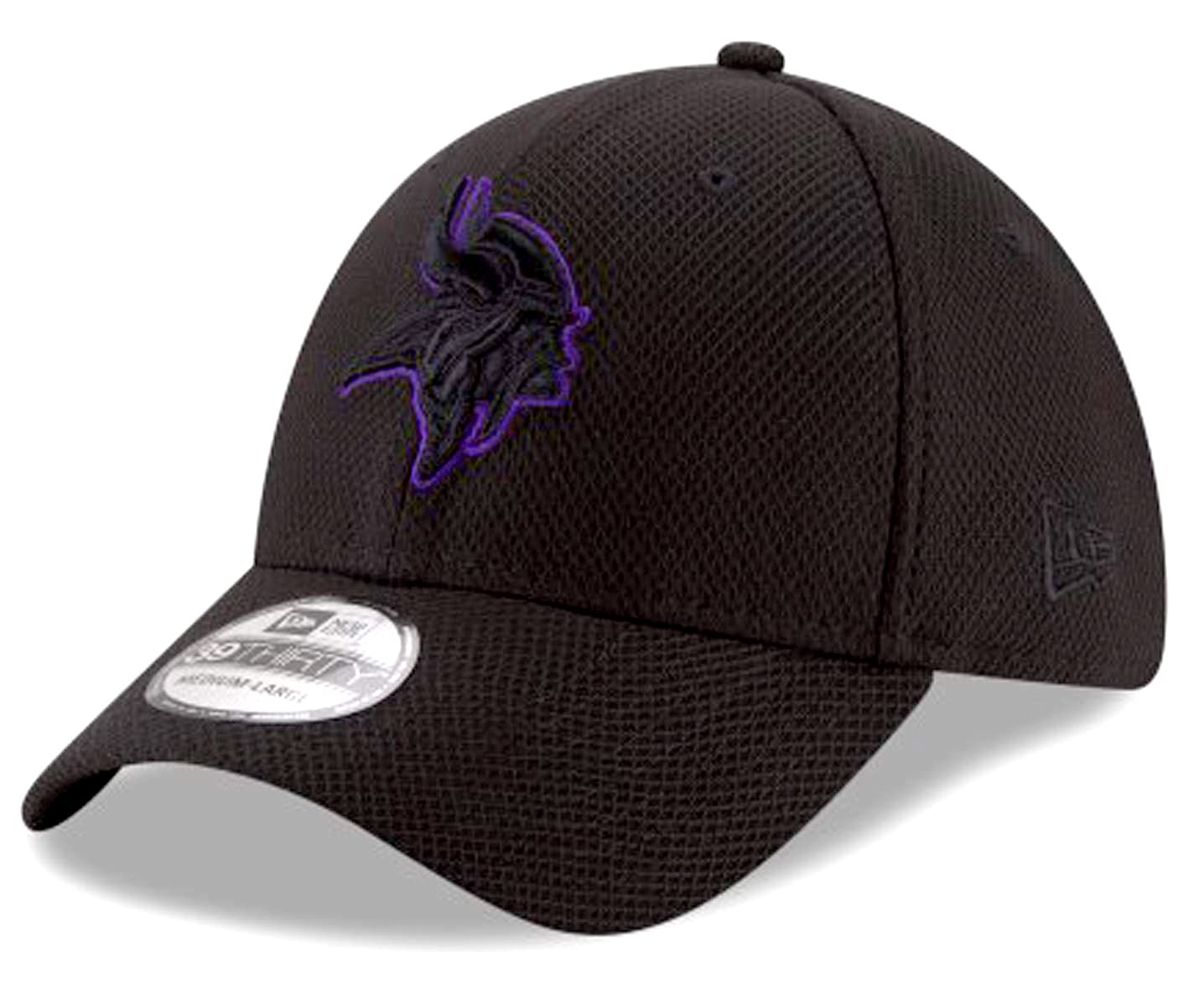 New EraVikings 100% Authentic Exclusive Black Tone Tech Classic 39Thirty Stretch Fit Hat Cap Minnesota