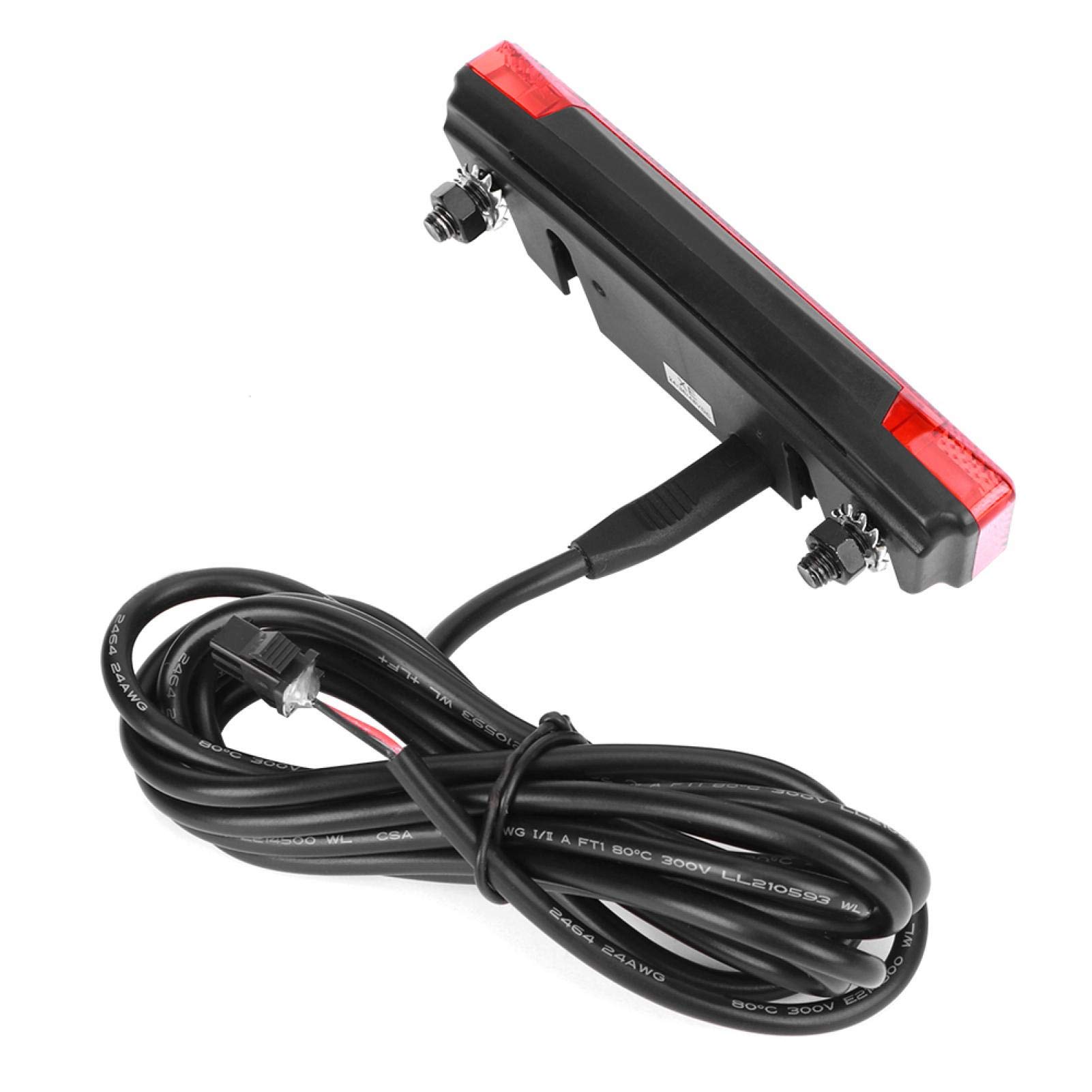 Demeras Tailight 6v-60v Fanale Posteriore LED Spia Luminosa Fanale Posteriore Rosso Attrezzatura per la Guida Notturna per connettore SM