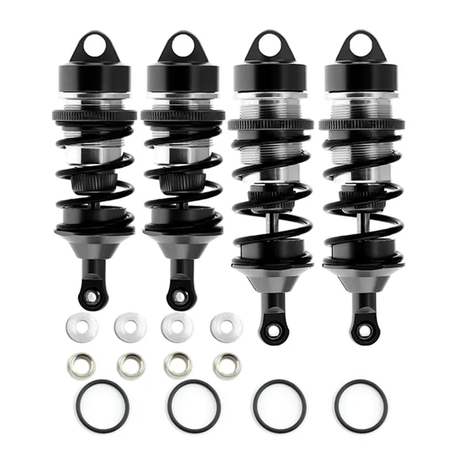 Amortyzator pasuje do Arrma 1/7 wykroczenie 6S BLX Felony 6S BLX nieograniczone rolki RC ulepszenia samochodów części akcesoria (Color : Black)