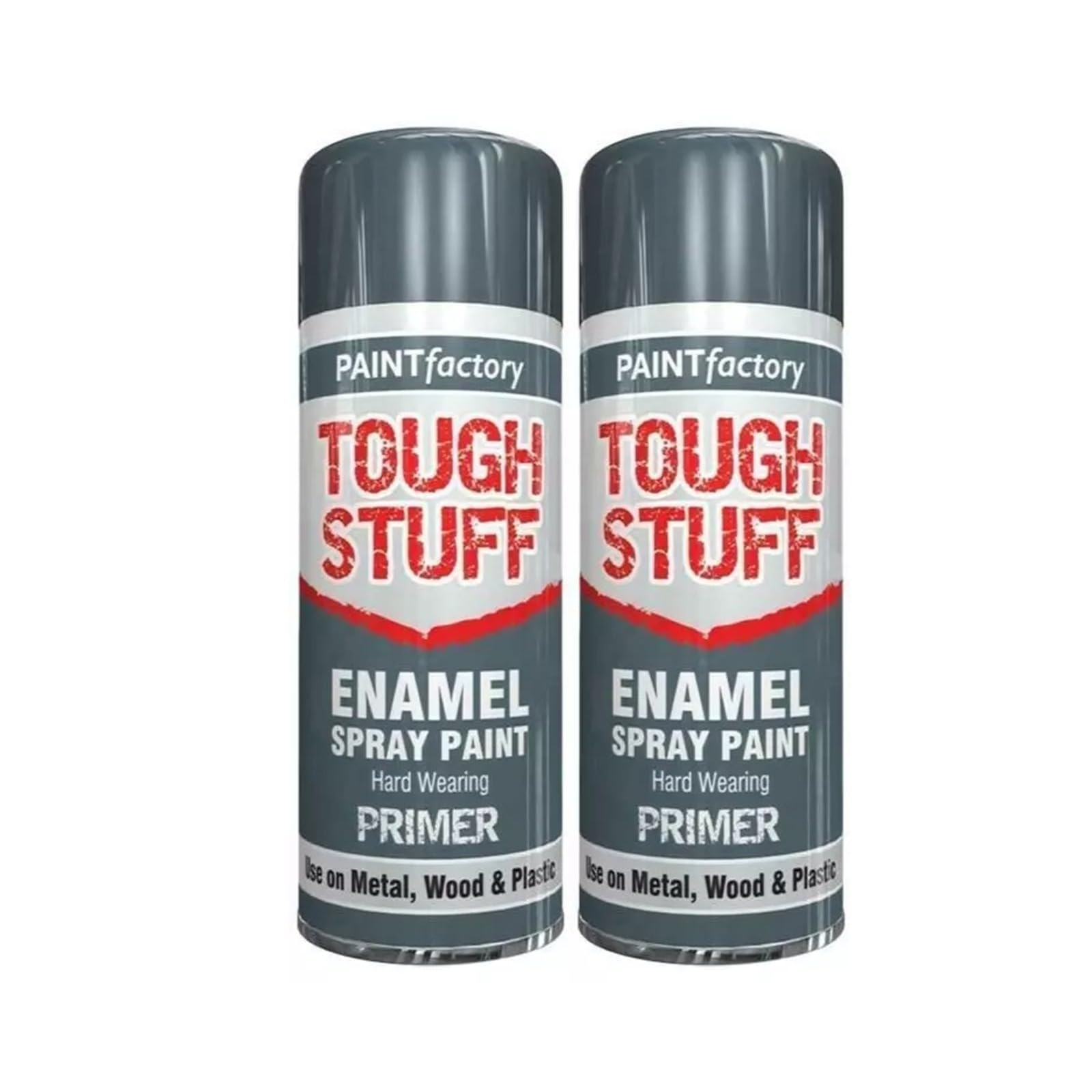 PNJB All-Purpose Enamel Grey Primer Paint Spray, Tough Stuff, Corrosion Resistance, Interior Exterior, Aerosol Spray, Durable And Long-Lasting, (2PCS)