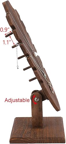 Miniatura 4 de MOOCA Soporte de exhibición independiente para collar con caballete, soporte de exhibición para múltiples collares, soporte de joyería de pendiente