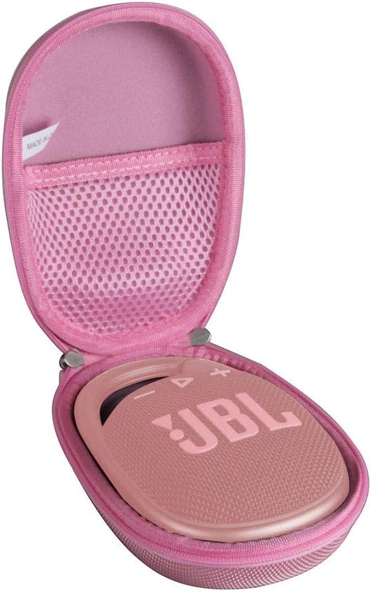 Hard Travel Case for JBL Clip 4 / JBL Clip 5 Portable Mini Bluetooth Speaker (Pink)