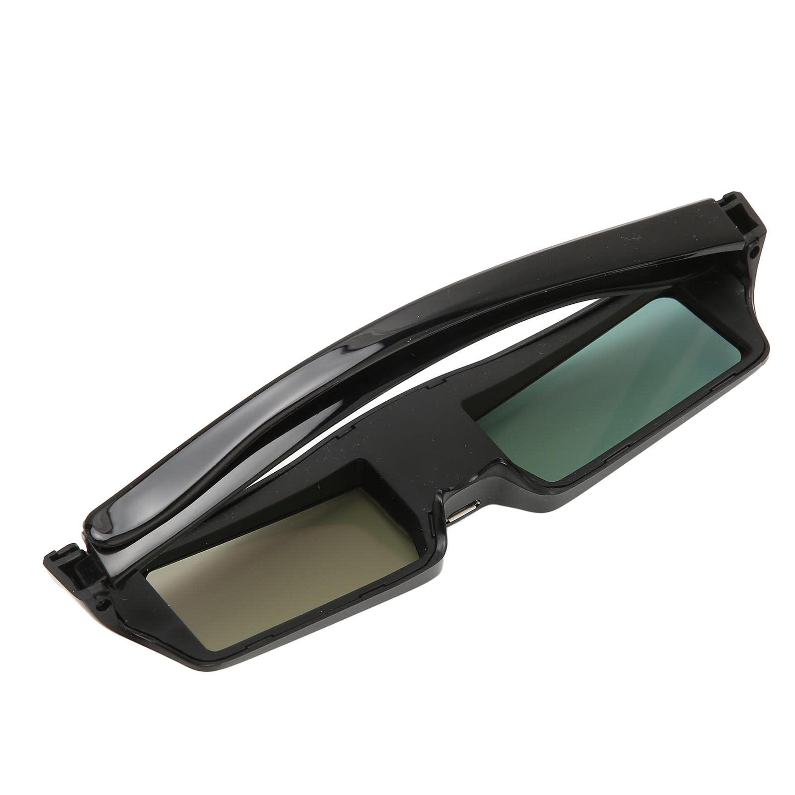 DLP Link 3D Brille, Wiederaufladbare 3D Active Shutter Brille für Alle DLP Link 3D Projektoren, Kompatibel mit 96 Bis 144 Hz, Eingebauter Wiederaufladbarer Akku (KX30)