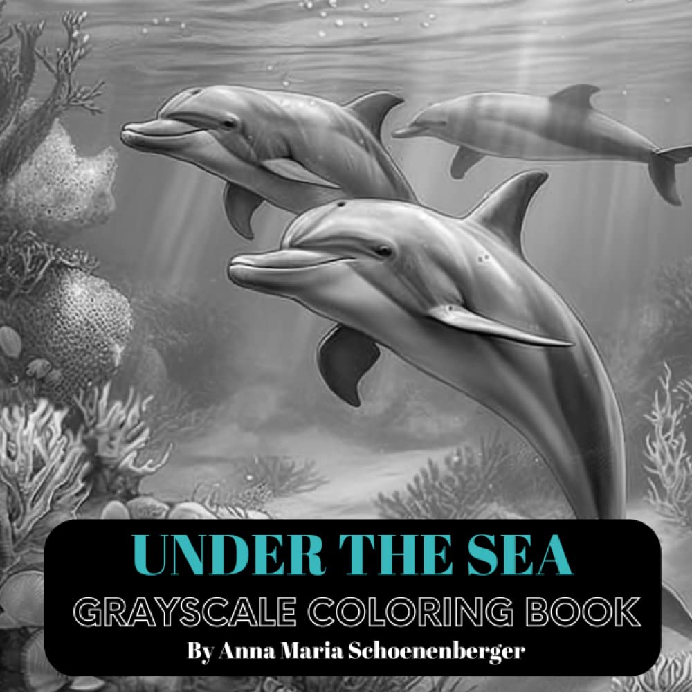 Amazon.com: Under the Sea Grayscale Coloring Book (Grayscale Animals ...