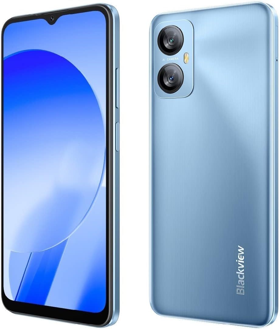 Blackview Mobile phone Android 11 A55 4G Smartphone, 6.528 inch display, 8 MP 5 MP cameras, quad-core 3 GB 16 GB, battery 4780 mAh, Dual SIM/TF/GPS mobile phone