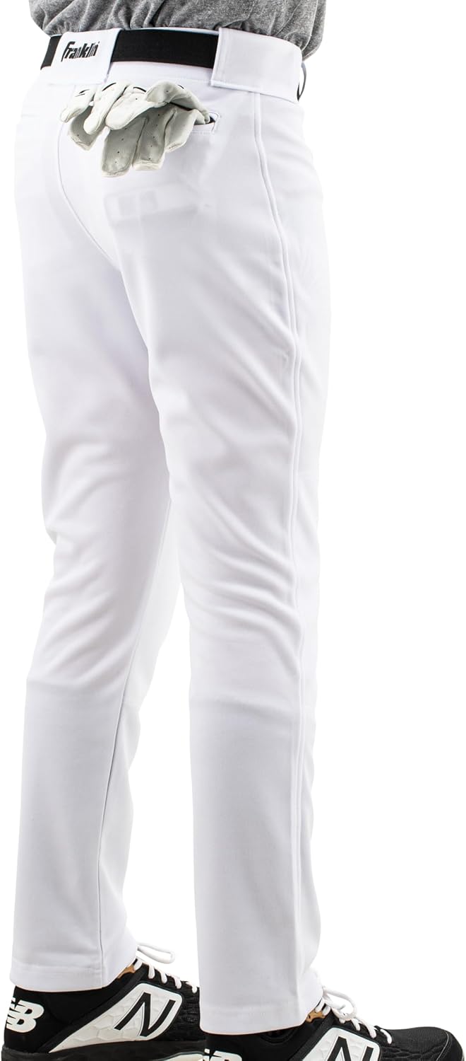 Franklin Sports Youth Baseball + Softball Pants - Relaxed Style Kids Pants for Boys + Girls with Belt Loop
