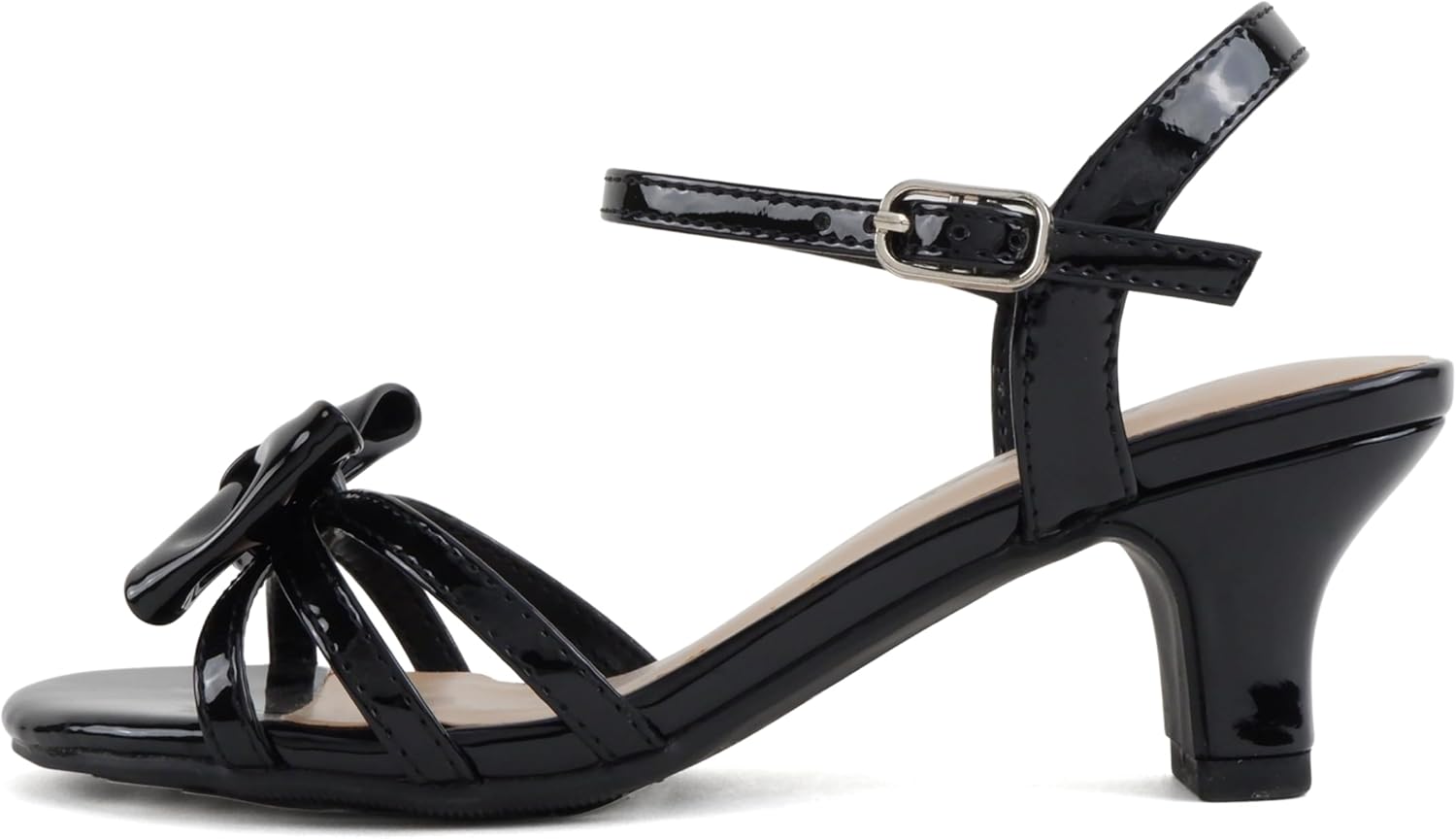 Soda Girly-2 Children's Girl's Open Toe Slingback Block High Heel Sandals
