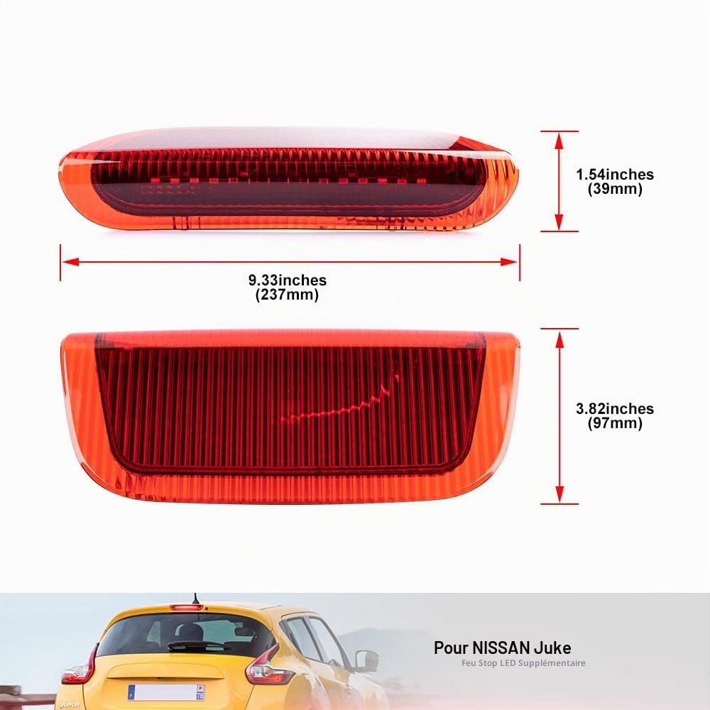 LED Rouge Troisième Feu Stop pour Nissan Juke F15 2011-2019 Centre Arrière Haut Montage #26590-1KA0A