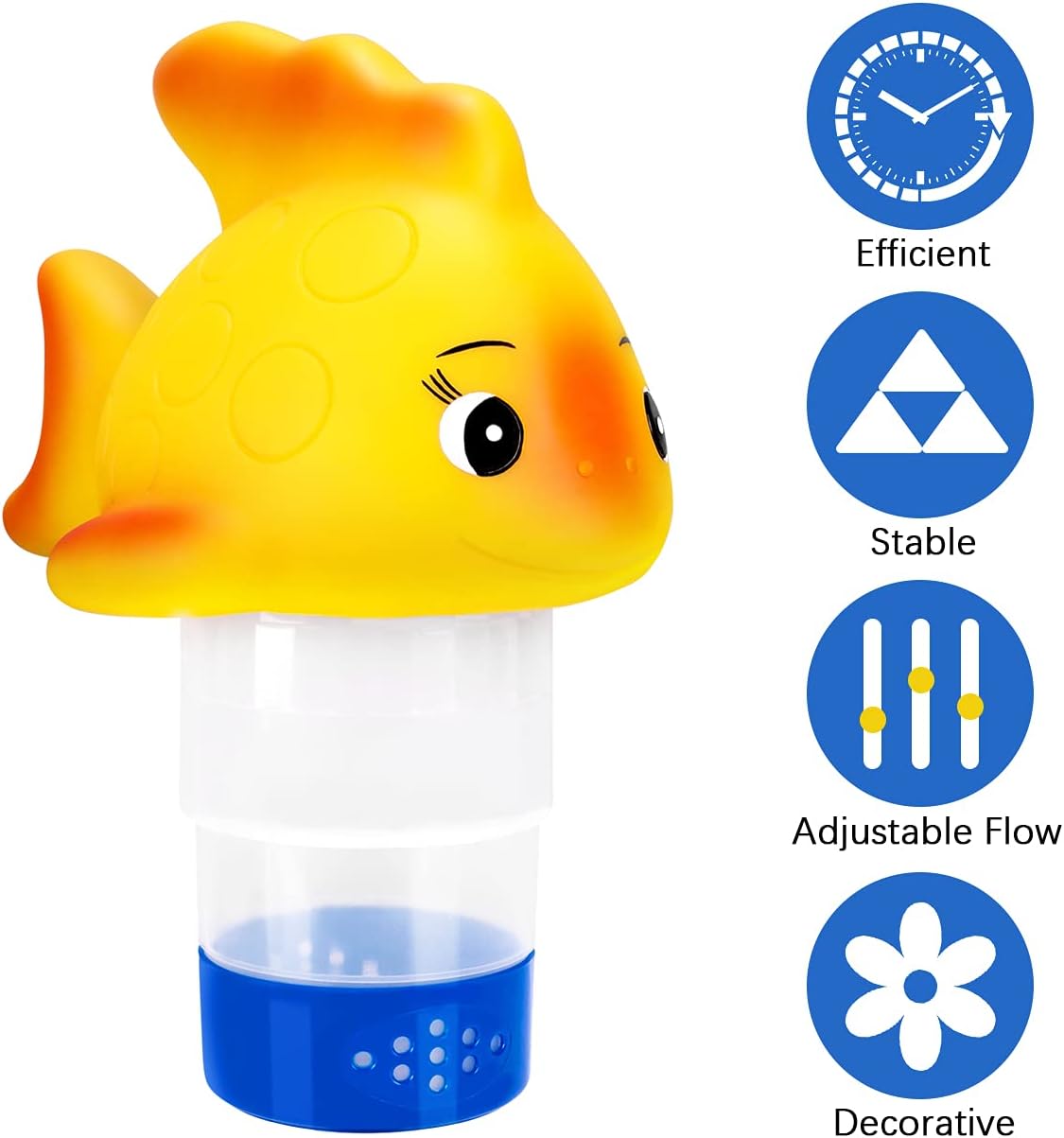 Floating Chlorine Dispenser,Aiglam 5pcs Floating Dispenser Chlorine