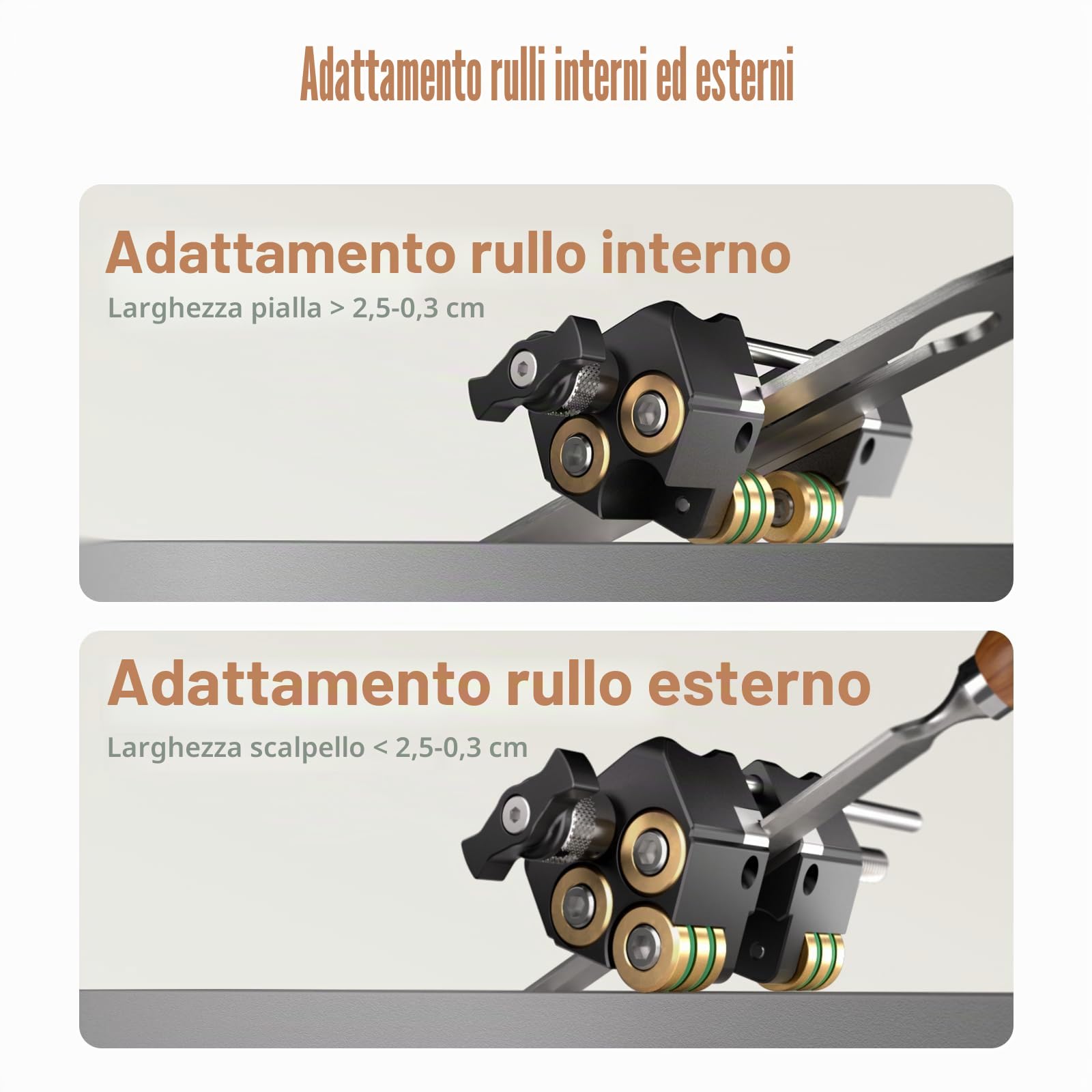 HONGDUI Kit di Affilatura per Scalpelli con Guida di Affilatura, Fisse Angolare & Calibro Angolare, Affilatore per Scalpelli/Piani (0,1"-3,2"), Attrezzo Falegname Professionale