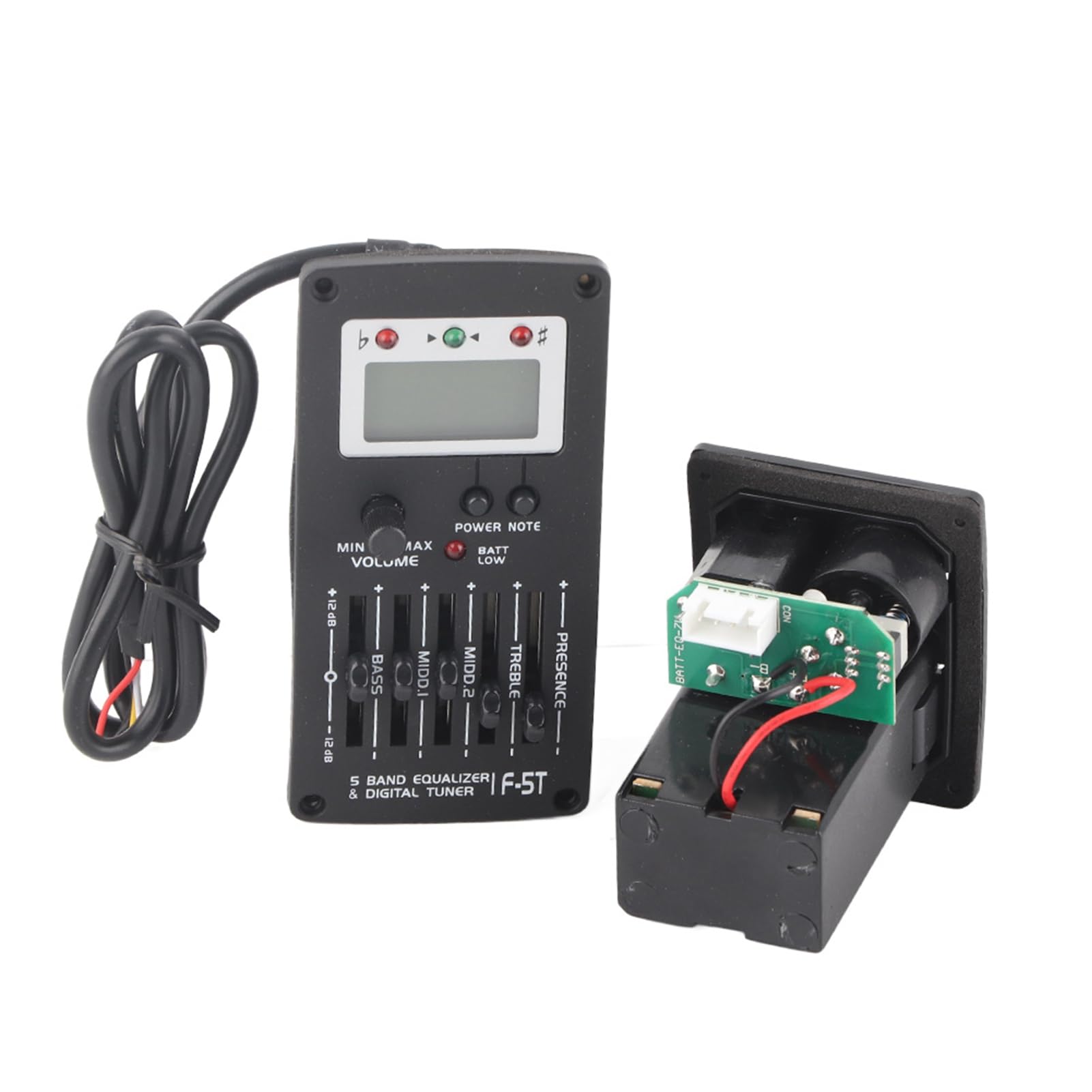 Guitar 5 Band Eq Equalizer Pickup tuner acoustic instrument accessory kit f 5t 5 bande eq equcizer améliore la qualité sonore pour les performances en direct et les