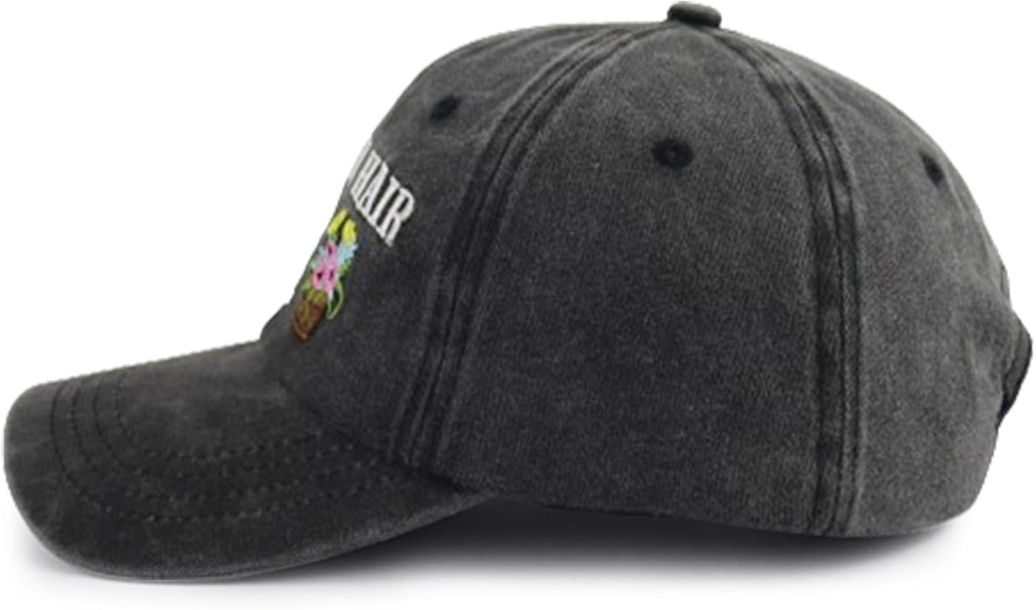 Kahhrepa Garden Hair Don’t Care Hats for Men Women, Funny Adjustable Embroidered Gardening Baseball Cap - Image 3