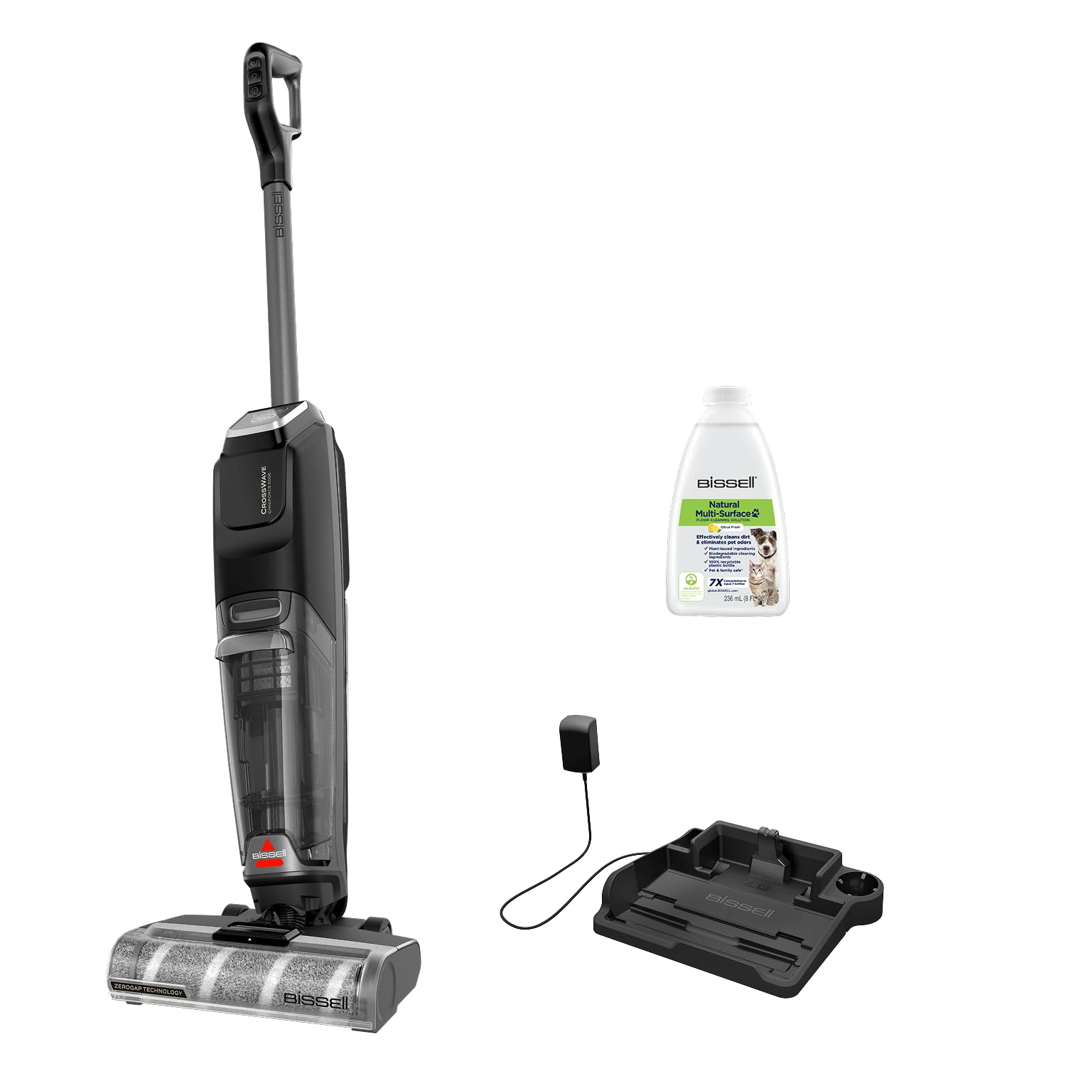Bissell CrossWave OmniForce Edge, Aspiradora de Mano Sin Cable, Aspirado y Mopa al Mismo Tiempo o Solo Modo Aspirado, Escoba Vertical Potente, Tecnología ZeroGap, 240m² Limpieza Multisuperficie, 4017N en oferta en Amazon