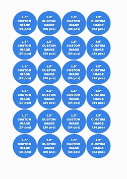 Custom Pre-cut Edible Image Cake/Cupcake Toppers 1.5" circles