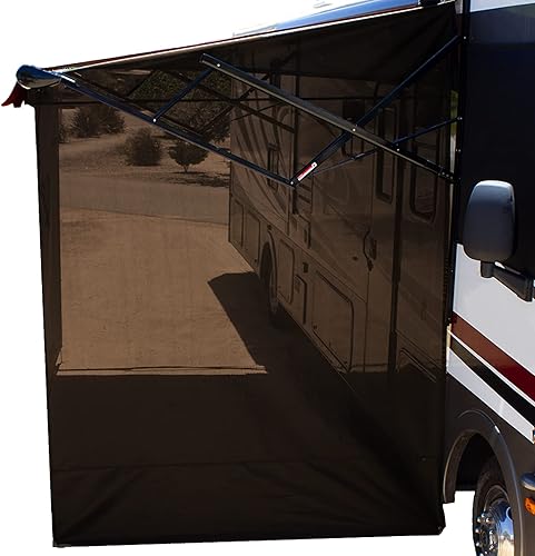 ShadePro - Toldo lateral Vista - Pantalla de sombra para toldo de RV - Malla solar que bloquea el 87% de la luz solar - El único protector solar