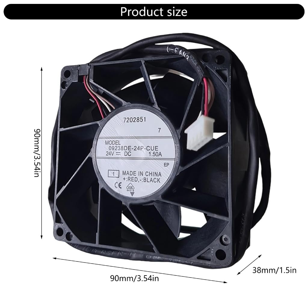 90 x 90 x 38 mm 24 V 1,5 A cichy wentylator PC do komputera PC obudowa GPU wentylator procesora grzejnik