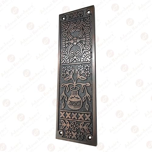 Adonai Hardware Decorative Aluminium Push Plate (10 Inch \"Melchizedek\", Oil Rubbed Bronze) - Thumbnail 2