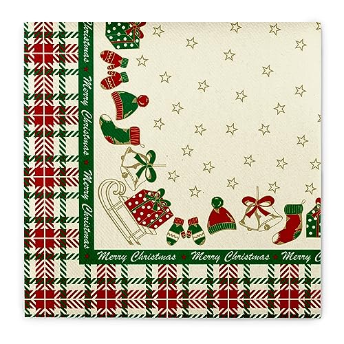 Sovie HOME Serviette Amy in Grün-Champagner aus Linclass® Airlaid,...
