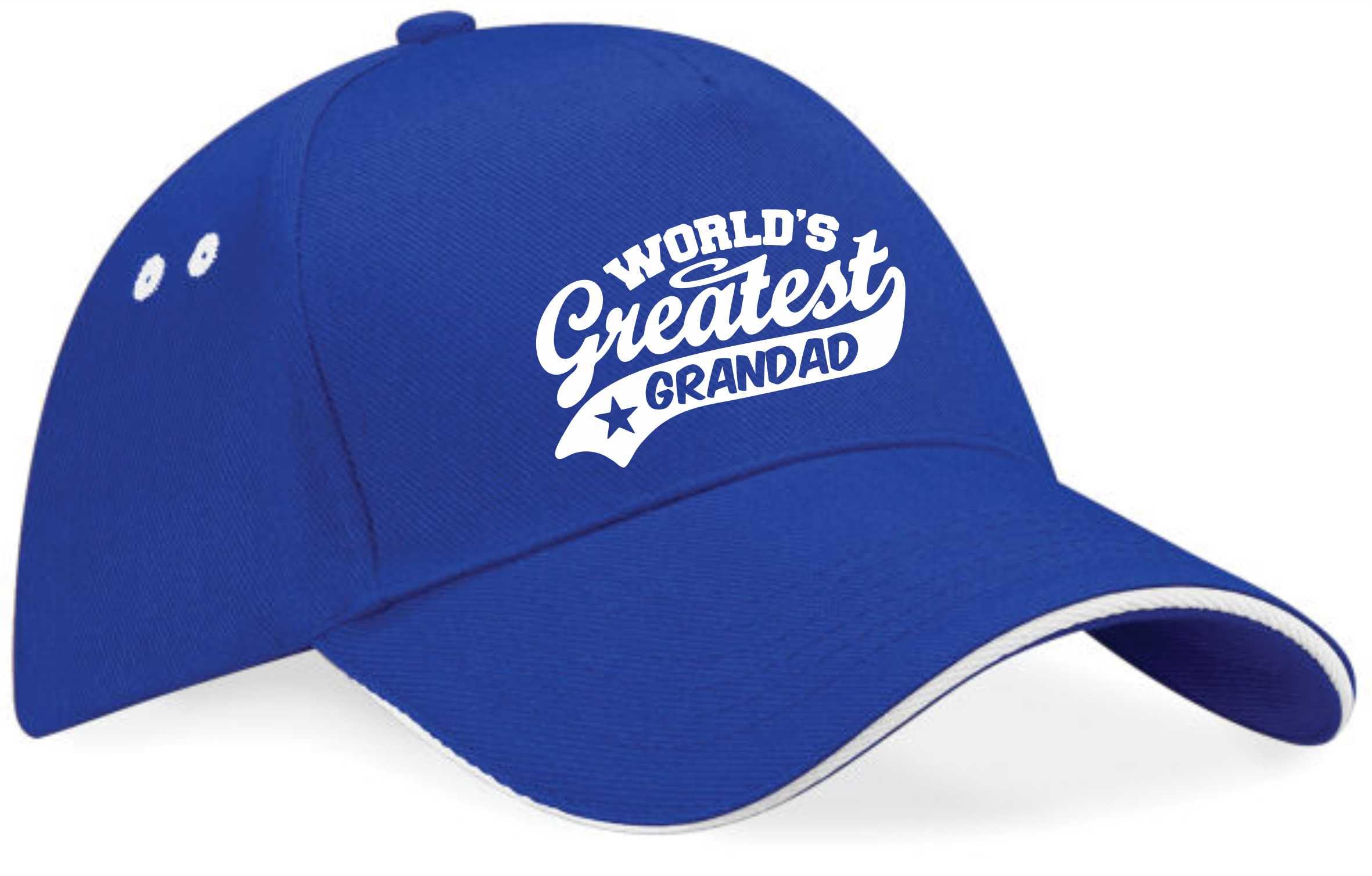 Print4u Unisex Blue Baseball Cap Greatest Grandad Gift For Men Present Fathers Day Birthday