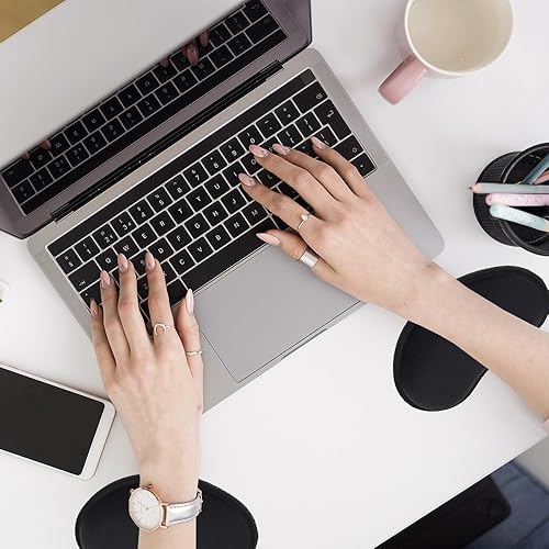 Miniatura 7 de MXCOIRTP Reposamuñecas para mouse, almohadilla ergonómica de espuma viscoelástica con base antideslizante para aliviar el dolor de escritura,