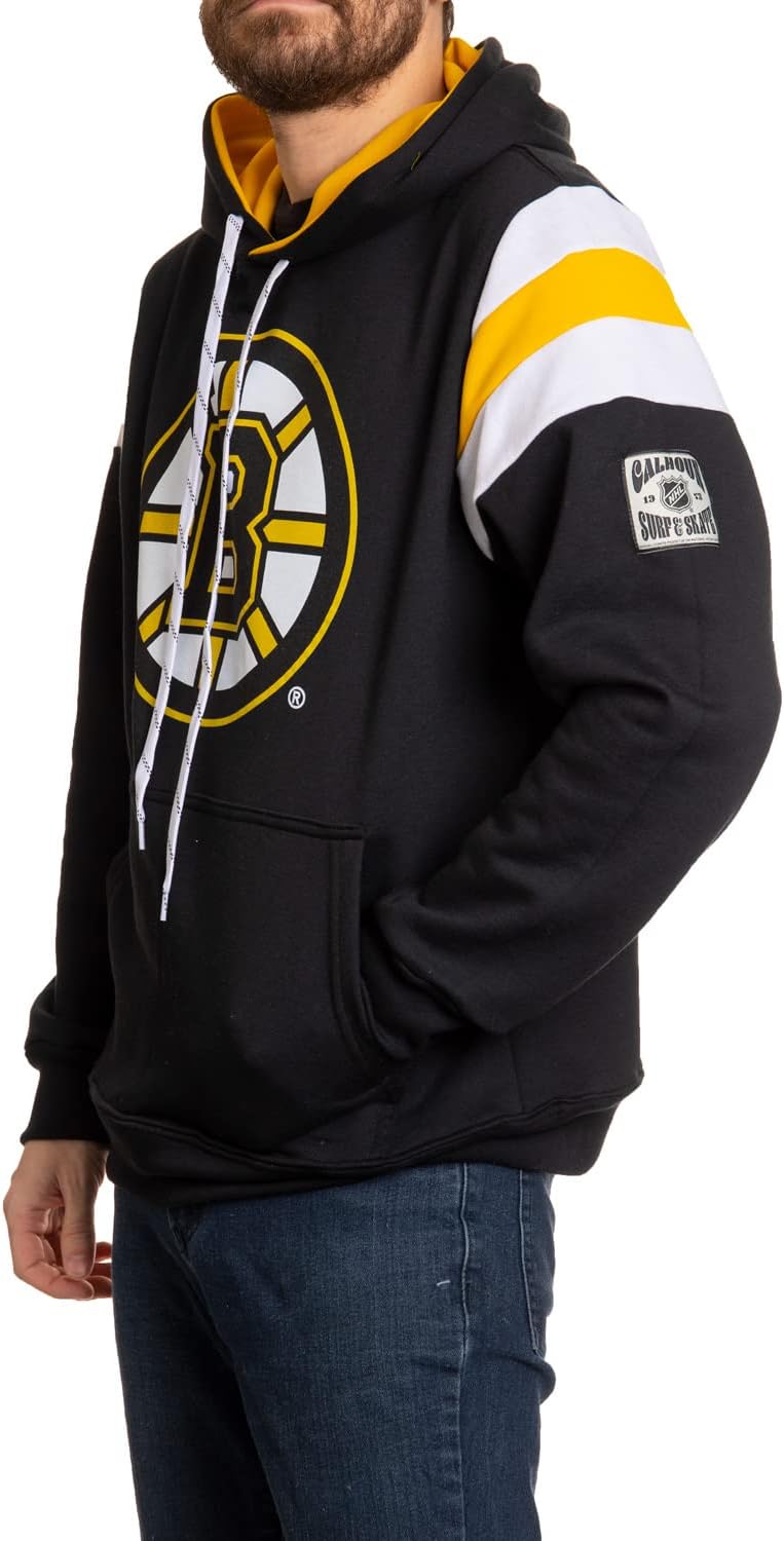 Calhoun NHL Surf & Skate Mens Varsity Retro Style Pullover Hoodie – The Coastal Collection - Image 3