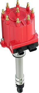 Ignition Distributor Compatible with 1987-1997 GMC Chevy 5.0L 5.7L 7.4L C/K Pickup Truck Van Big Blocks Small Blocks 305 350 454 HEI652R Red Cap