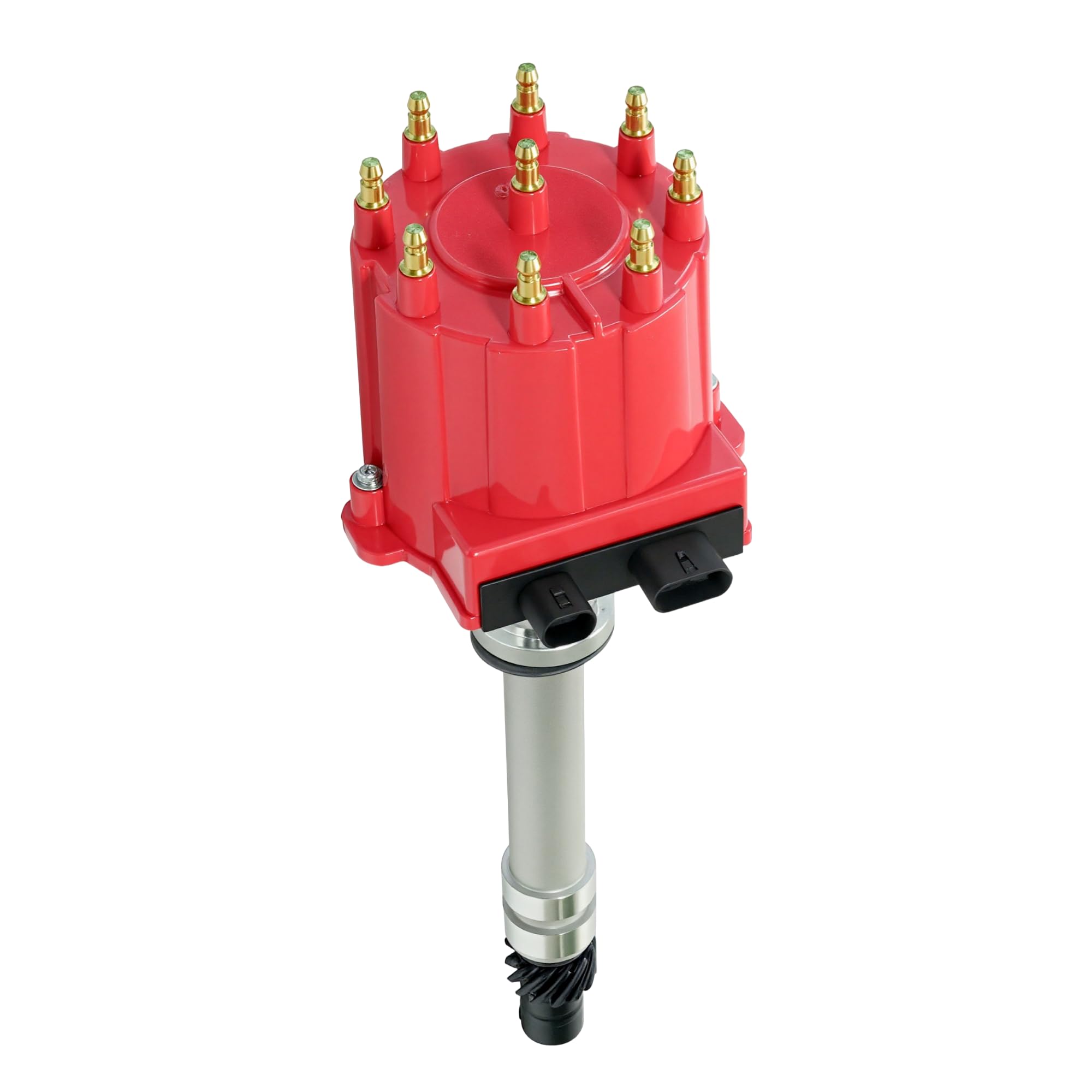Ignition Distributor Compatible with 1987-1997 GMC Chevy 5.0L 5.7L 7.4L C/K Pickup Truck Van Big Blocks Small Blocks 305 350 454 HEI652R Red Cap