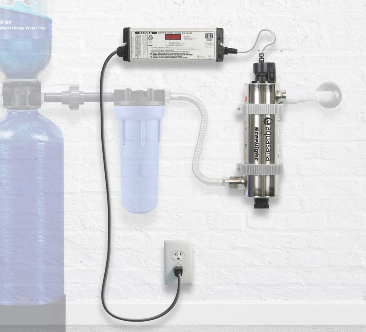 Aquasana Ultraviolet Water Purifier Whole House UV Light Sterilizer