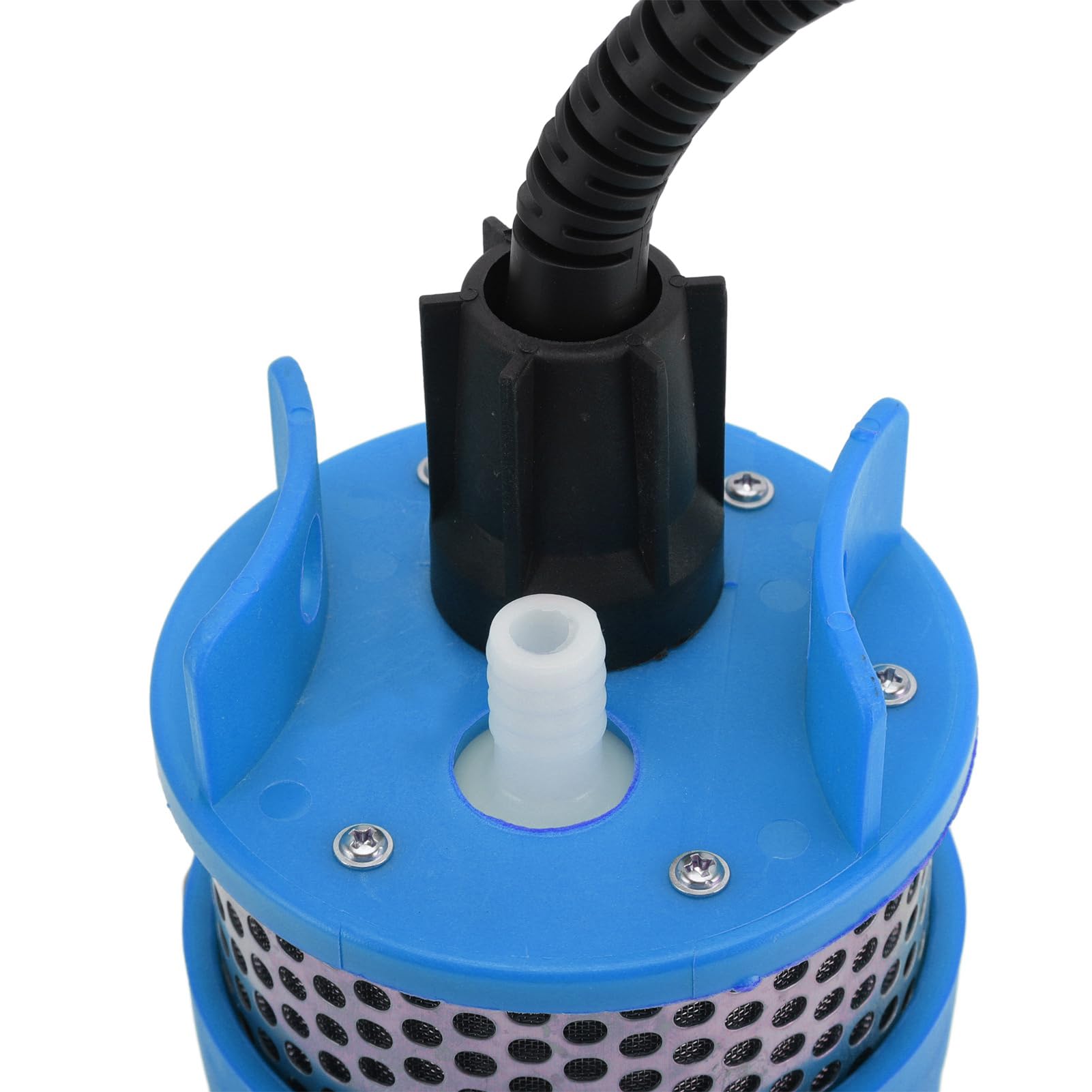 Acouto Bomba de Pozo Profundo, Bomba Sumergible Solar de Plástico 24 V 80 W 230 Pies de Elevación 1.7 GPM para Estanque de Riego Intercambio de Agua Ganado Beber Cabinas Remotas Pozos Profundos (BLUE)